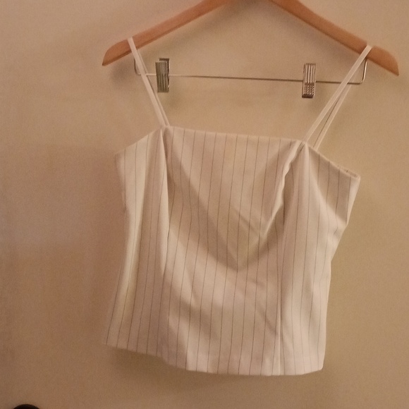 Breakin'loose Three piece suit white with gray stripes size 5/6 - Picture 4 of 15